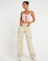 image of Shima Top in Crepe Baby Pink