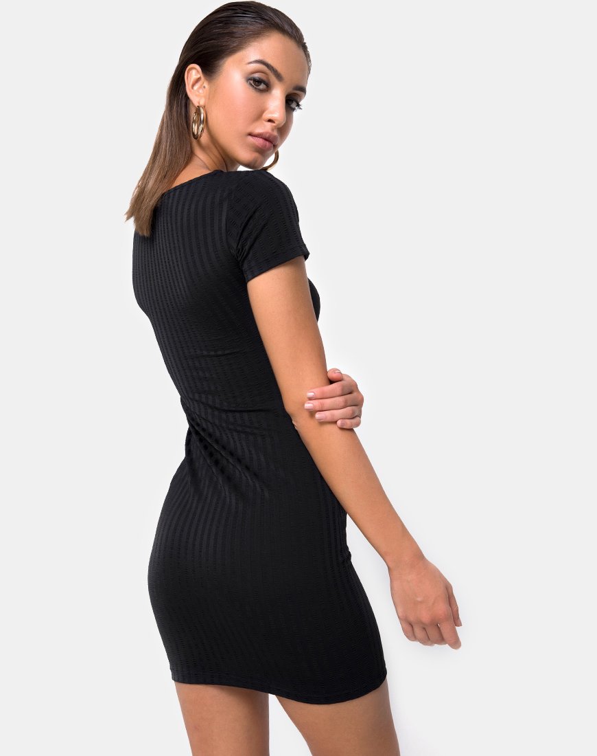 Image of Shimmie Bodycon Dress in Black