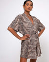 Image of Siare Shirt Dress in Croc Neutral Grey