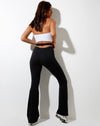 Image of Siari Flare Trouser in Lycra Black