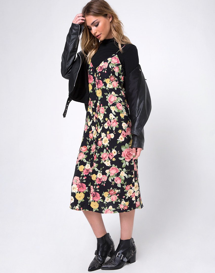 Image of Sini Slip Dress in Vintage Bloom