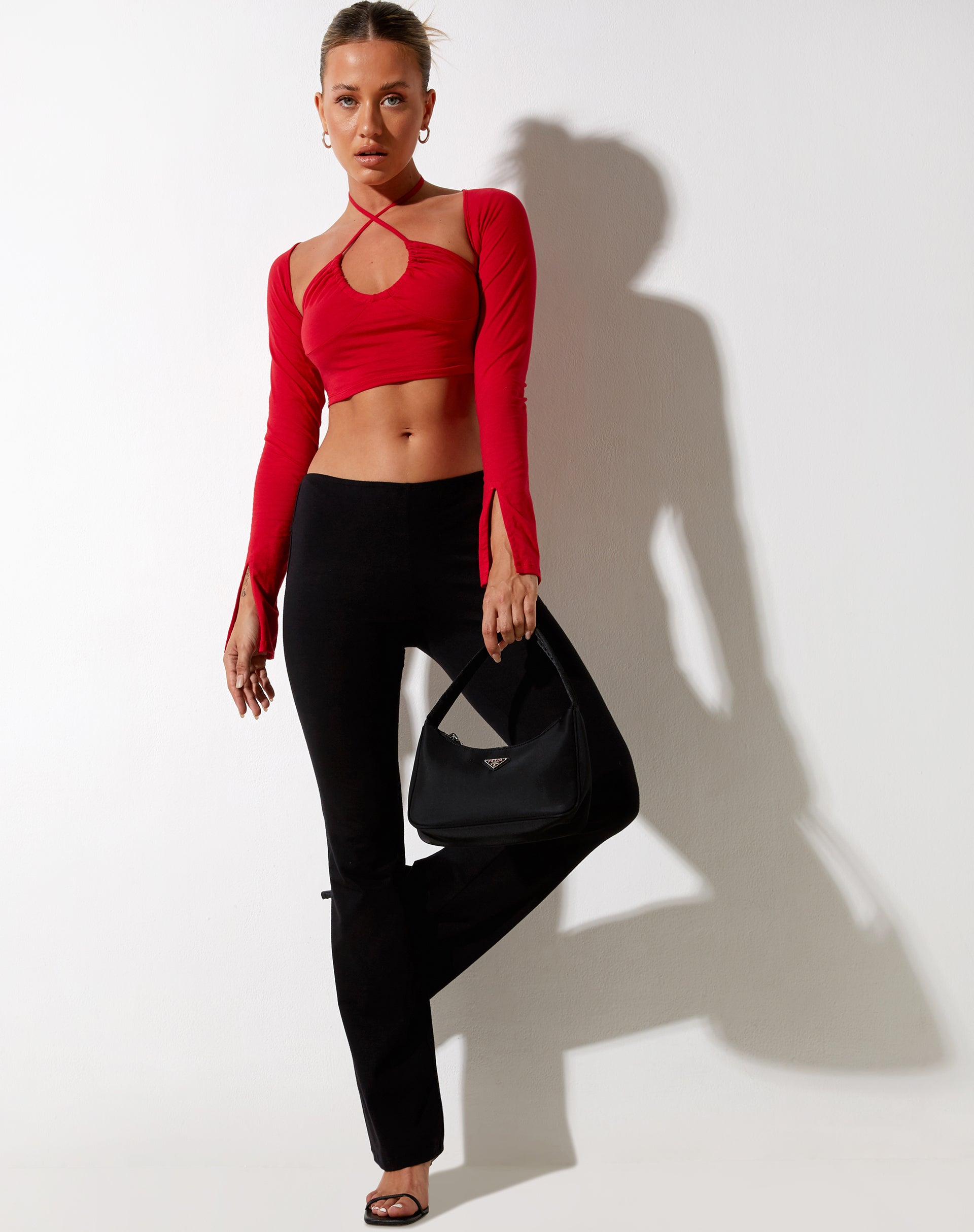 Image of Sira Crop Top in Racing Red