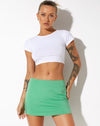 image of Ima Mini Skirt in Tailoring Green