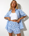Image of Lala Short in Love Checker Blue