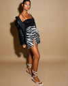 Image of Shenka Mini Skirt in Huge Zebra