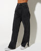 Image of Split Parallel Jeans in Black Wash