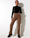 Image of Straight Leg Jeans in Rich Brown