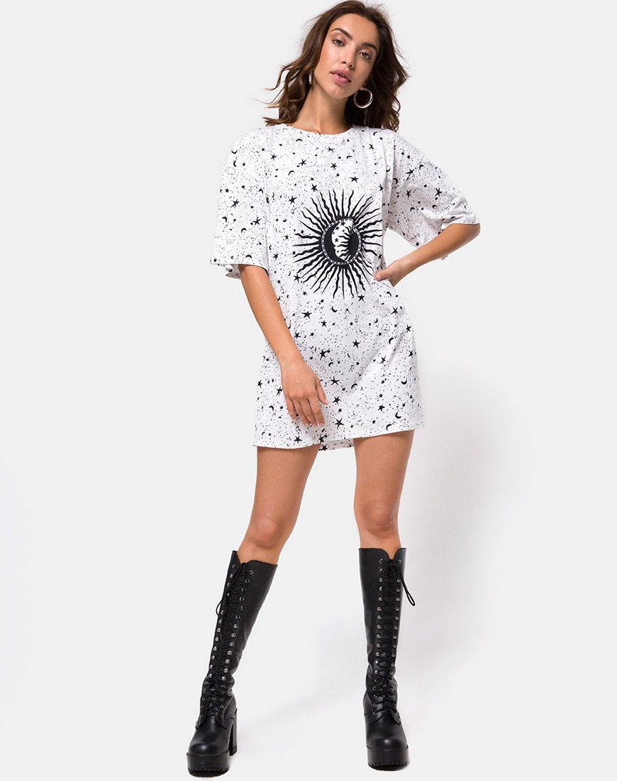 Image of Sunny Kiss Tee in White Cosmo