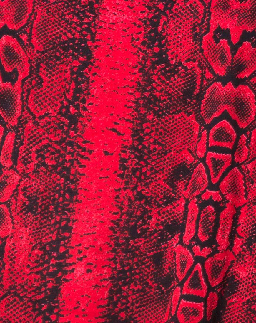 Image of Sunny Kiss Tee in Snake Red