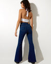 Image of Super Flare Jeans in Mid Blue