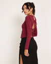 image of Suratmi Long Sleeve Top in Plum
