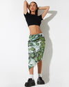 image of Tansu Midi Skirt in Xray Blurred Daisy Green