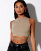 Image of Tasve Crop Top in Sage