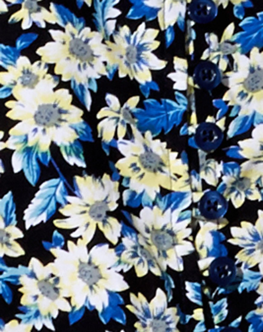Image of Theda Midi Dress in Aster Blue