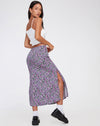 image of Tindra Midi Skirt in Lilac Blossom