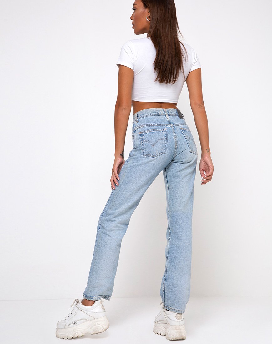 Image of Tindy Top in White with Daisy Lilac Embro