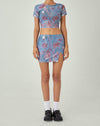 image of MOTEL X JACQUIE Pelma Mini Skirt in Lumen Mesh Blue