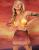 Image of Bella Bodycon Skirt in Sunset Melt