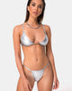 Image of Valter Bikini Top in Silver