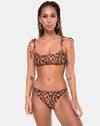 Image of Vanna Bikini Top in Burn Out Leopard