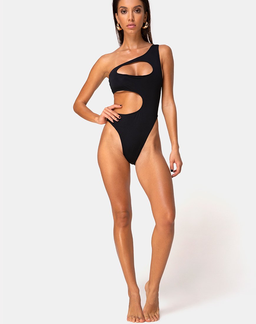 Image of Velora Swimsuit in Matte Black