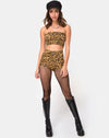 Image of Hilly High Waist Hot Pant in Leopard