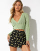 image of Volta Mini Skirt in Lemon and Lime Black