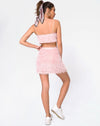 Image of Weaver High Waist Skirt in Fringe Sugar Pink