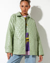 image of Winka Jacket in Quilted PU Pastel Mint