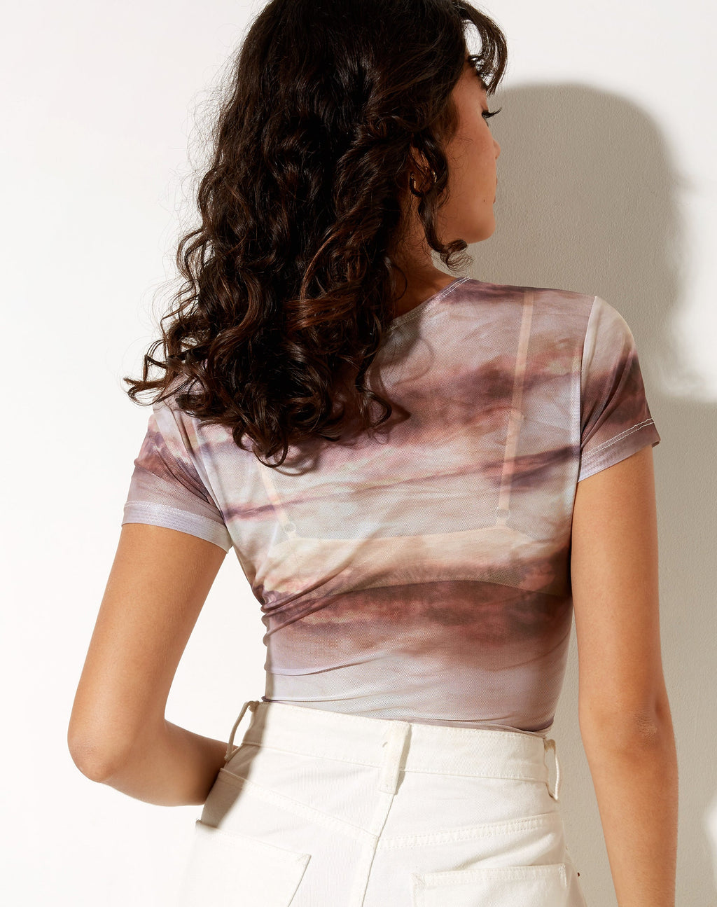Wity Tee in Abstract Animal Skin