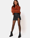 Image of Wren Mini Skirt in Pu Matte Black