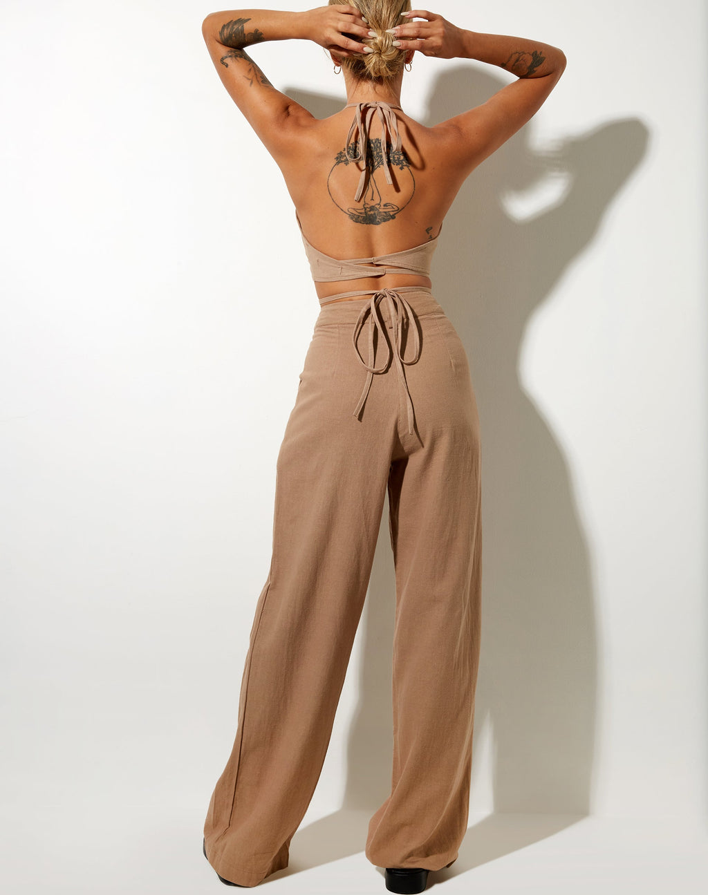 Levo Trouser in Rami Biscuit