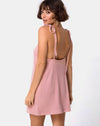 Image of Yellav Slip Dress in Knit Crinkle Rib Pink