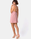 Image of Yellav Slip Dress in Knit Crinkle Rib Pink