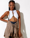 Image of Zeme Crop Top in White