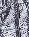 Image of Zipshi Crop Top in Snake