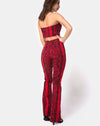 Image of Zolia Trouser in Snake Red
