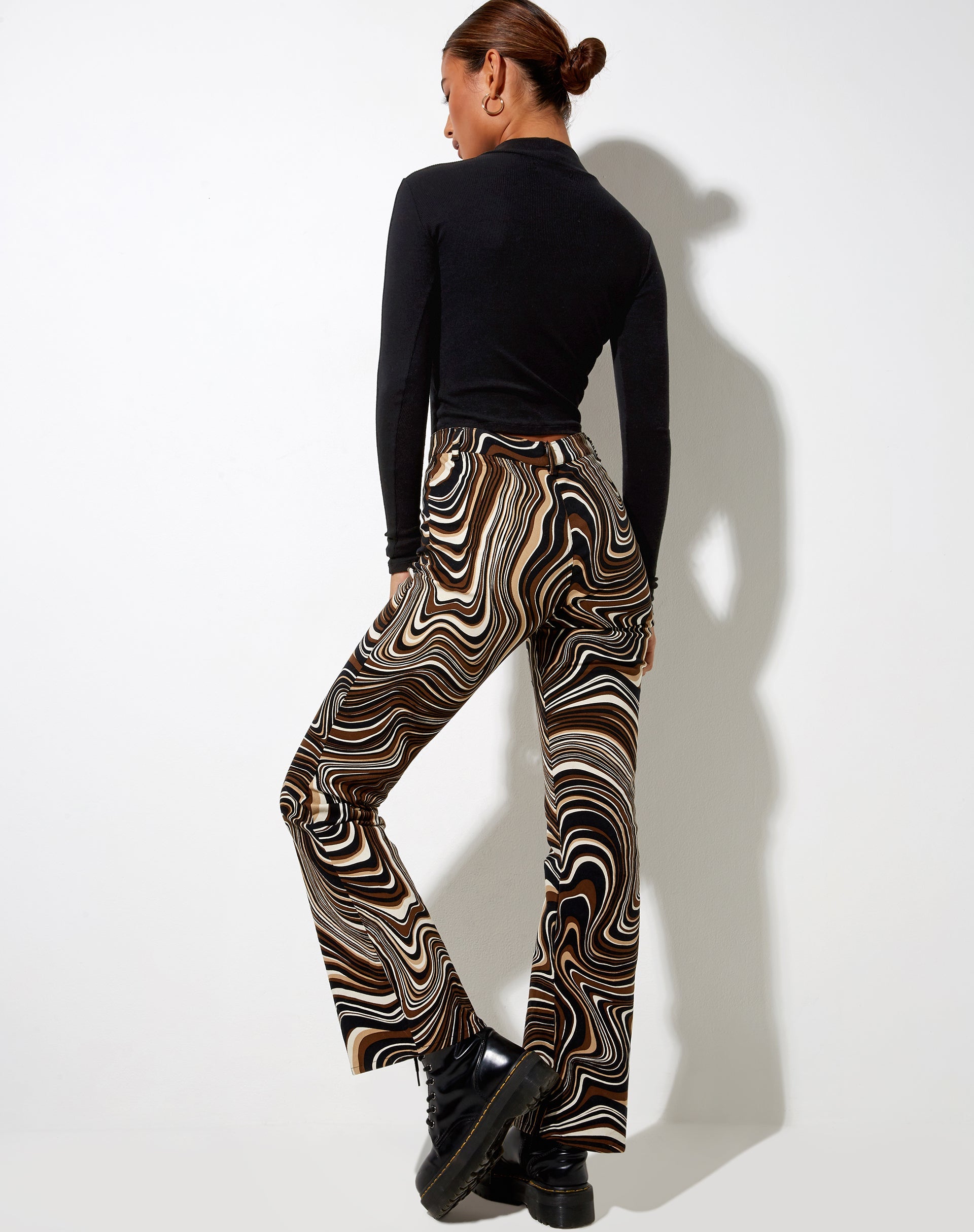 Image of Zoven Flare Trouser in 70s Ripple