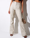 Image of Zoven Flare Trouser in Matte PU Stone