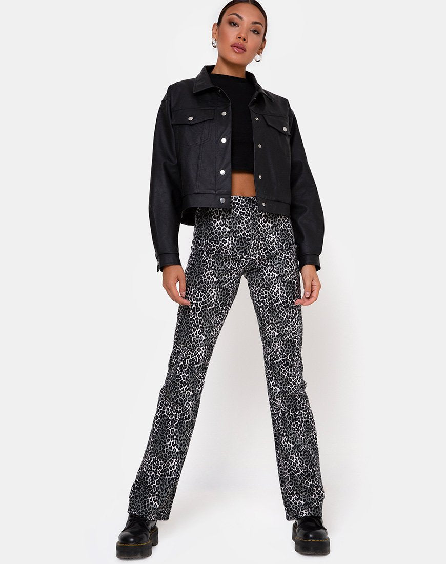 Image of Zoven Trousers in Rar Leopard Grey
