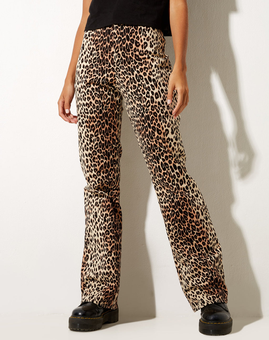 Zoven Flare Trouser in True Leopard