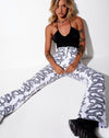 Image of Zoven Trousers in Dragon Rope White