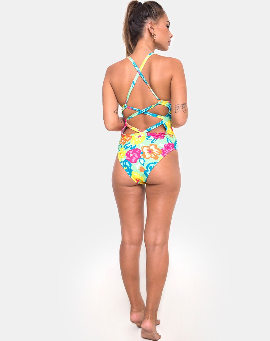 Cosette Swimsuit in Tropicana Floral motelrocks com eur