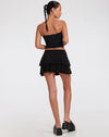 image of Penka Mini Skirt in Slinky Black