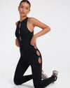 image of Sasma Jumpsuit in Lycra Black