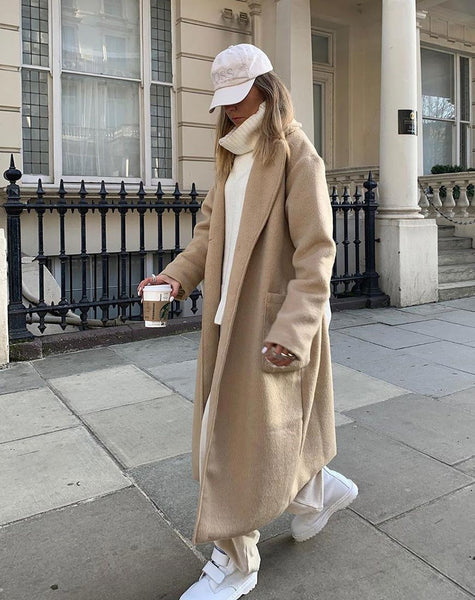 Tan duster coat store