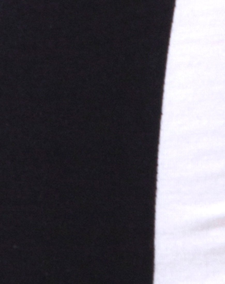Image of Zena Bodycon Dress in Black with White Stripe